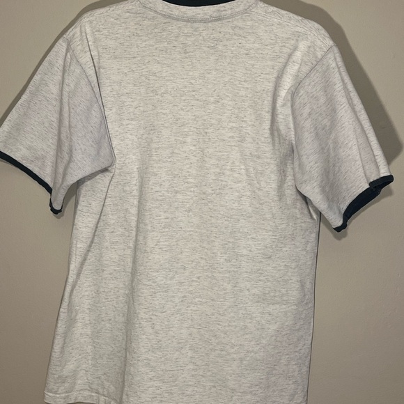 Vintage 90's Hazelwoods Size Large T Shirt Bald Eagle Made In USA Gray (G) - Picture 13 of 15